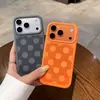 Aplicável à capa de celular Apple 17promax silicone líquido cor pura bolinhas grandes iPhone16 capa protetora com sensação de pele