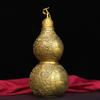 Adorno de Calabaza de Latón Gu Yunzhai Calabaza Hueca con Parte Superior Abierta de Ocho Trigramas con Tapa Abierta Hecha de Cobre