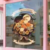 Adesivos decorativos de vidro para lojas de shoppings, adesivos de decoração para feriados, adesivos eletrostáticos para vidros de janelas com tema de Halloween