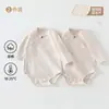 Paquete de 2 con Pieza de Extensión, Ropa para Bebé de Primavera y Otoño, Mameluco de Manga Larga, Pelele Triángulo, Traje para Gatear, Mameluco Clase A