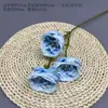 Flores Artificiales Azules Ramo Materiales para Decoración de Escena de Boda, Rosas Azules para Arreglo de Piso de Salón de Bodas y Flores Decorativas