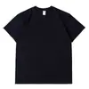 Versão americana transfronteiriça de camiseta masculina de verão com gola redonda, manga curta, algodão puro, algodão penteado, peso pesado, personalizada