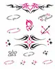 Adesivos de Tatuagem Totem de Menina Doce e Descolada Subcultura Girl Adesivos Descartáveis para Múltiplos Locais
