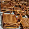 Silla Círculo Tatami Silla Zen Madera Maciza Nuevo Estilo Chino Olmo Viejo Silla Baja Circular Individual para Meditación Silla de Té para Sala de Té Ocio