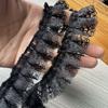 3,5 cm acessórios de renda plissada material decorativo roupas com renda concubina lado estreito embalagem lista de joias