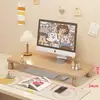 Bandeja para Teclado de Escritorio Base Elevadora de Monitor Soporte para Escritorio de Oficina Estante de Almacenamiento Elevador para Computadora de Escritorio