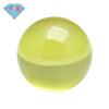 Huagang Gema Cuenta Redonda Zircón Amarillo Oliva Piedra Nudista Cuenta Esférica Gema Set Joyería DIY