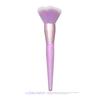 Brocha para polvos cosméticos con forma de garra de gato, mango de plástico transparente, varilla larga, fibra de pelo, colorete, nueva