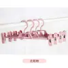 Colgador de Plástico para Pantalones Secado sin Marcas Ajuste Telescópico Apilable Pinza para Faldas Lencería Hogar Adultos Niños Colgar Pantalones Fábrica