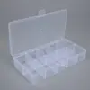 Caja de Plástico PP Fija de 10 Compartimentos para Guardar Joyería, Puntas de Uñas, Cuentas, Equipo de Pesca y Ferretería