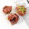 Cabezas de Flores de Rosa Seca Rizada Simuladas para Arreglos de Boda Hechos a Mano DIY, Decoración de Paredes Florales de Fondo y Materiales para Arreglos Florales