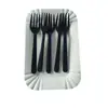 Conjunto de Pratos e Garfos Descartáveis para Bolo de Aniversário Talheres Garfo Prato 5 Pratos 5 Garfos 400 Conjuntos/caixa Combinação