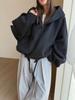 Ropa Exterior Nueva de Otoño e Invierno con Capucha Doble Cara de Cachemira Cosida a Mano para Mujer, Corta, con Cordón, Holgada y Elegante, Versátil, Ropa Exterior de Lana