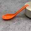 Cuchara gancho de melamina de color sólido cuchara simple para beber resina de imitación a porcelana cuchara de profundización cuchara de plástico resistente a caídas cuchara para comida picante caliente cuchara resistente al calor
