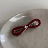 Pinza para el pelo de ácido acético estilo coreano con lazo para mujer, elegante, versátil, para el día a día, pinza para flequillo de una palabra, pinza de boca, pinza para el pelo, accesorios para el cabello, estilo nuevo
