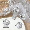 Gaopin K9 Taladro de Cristal Transparente Pila Productos Terminados Celebridad de Internet Nuevo Glaciar Penetrante Huevo de Paloma Caramelo de Roca Camelia Taladro Bola