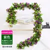 Rosa Artificial Flor Falsa Guirlanda Pendurada na Parede Enrolada em Tubos de Água de Ar Condicionado para Bloquear e Decorar Teto da Sala de Estar Plantas de Plástico