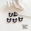 Ropa de oso estilo Chanel flor de amor pintura aleación con cuentas pulsera hecha a mano diy collar cadena de teléfono móvil accesorios de joyería