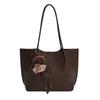 Otoño e Invierno Bolso Retro de Alta Gama para Suegra Bolso Tote de Gran Capacidad Bolso de Hombro Simple de Cuero Bolso de Mano a la Moda