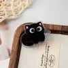 Gato negro lindo caricatura creativo acrílico PP clip doble cara alta definición clip para carpeta clip sellador de snacks clip para notas