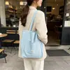 Bolsa de Lona Cuadros Dulce y Versátil Estilo Coreano, Bolso de Hombro de Gran Capacidad Estilo Perezoso, Bolso Diario Suave y Elegante para el Trabajo