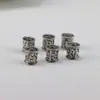 Acessórios DIY Liga Contas Cilindro Estrela e Lua Acessórios Bodhi Liga de Prata do Tibete Contas Espaçadoras Acessórios com Contas Cilindro Mantra de Seis Palavras Atacado