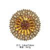 Nueva Moda Francesa Exquisito Broche de Girasol Artesanía Pesada Temperamento Elegante Broche para Mujer Accesorios de Vestimenta Venta al por Mayor
