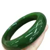 Pulseira de Água Clara Cor de Jade Hetian Verde Água de Lago Barra Redonda Textura de Gelo Jade Branco Verde Barra Plana Natural Marrom Pulseira de Jade Dongling Dropshipping