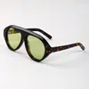 Gafas de Sol Europeas y Americanas de Moda Transfronterizas con Montura Grande para Mujer, Gafas de Sol de Acetato de Gama Alta para Hombre, Gafas de Sol Modernas de Comercio Exterior