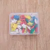 Chinchetas de plástico de colores con cabeza de pentagrama, 50 piezas en una caja, artículos de oficina, chinchetas para tableros de corcho y tableros de mensajes