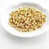 Chapado en cobre oro 18K14K cuentas pequeñas de oro esmerilado pulsera de retención de color fuerte cuentas espaciadoras para collar borla cuentas de cobre accesorios de joyería diy