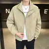 Chaqueta Versátil con Cuello Alto para Hombre 2026 Otoño Nueva Moda Casual Chaqueta de Abrigo de Alta Gama para Hombre