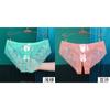 Yan Beiwei una generación de ropa interior para damas verano delgada malla semipermeable bordado viento nacional tiro bajo pantalones entrepierna abierta 574