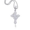 Europa y los Estados Unidos transfronterizos nuevo colgante de cruz de oración tendencia de moda hip hop moda hip hop accesorios masculinos en stock al por mayor