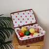 Cesta de Almacenamiento de Ratán Personalizada con Tapa, Caja de Almacenamiento de Mimbre, Cesta Organizadora de Gran Capacidad para Ropa y Juguetes del Hogar