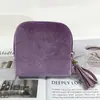 Exquisita Bolsa de Almacenamiento para Joyería con Cremallera de Borla, Bolsita para Joyas para Anillos, Colgantes, Pulseras, Bolsa Portátil de Almacenamiento para Joyería