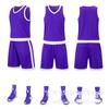 Traje de baloncesto americano, suministro directo de fábrica, para estudiantes universitarios, con hombros estrechos, de verano, de secado rápido, para entrenamiento y competición, estampado.