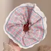 Ligas para el cabello estilo coreano, ligeras, con estampado de leopardo, elásticos para el cabello retro extragrandes, bandas elásticas para el cabello muy elásticas, scrunchies de moda para mujer