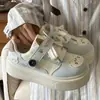 Zapatos versátiles para deportes y ocio, nuevo modelo primavera 2026, lindos zapatos de nicho estilo pan de gato con punta redonda