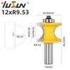 Yusheng Bearing Broca Positiva Semicircular Conjunto de 5 Peças Haste de 1/2 Freseadora para Marcenaria 5 Esferas Haste de 12,7 Acabamento e Gravação em Madeira