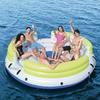 Fábrica personalizada PVC agua inflable isla redonda fila flotante isla inflable grande agua diversión natación cama flotante
