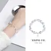 Pulseira Estrela do Mar Cristal Branco Prata de Lei S925 para Mulheres Estilo Ins Simples Nicho Design Sofisticado Atacado Presente