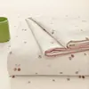 Juego de Sábana Estampada de Algodón Puro Clase A Pieza Única 100% Algodón Modelo Nuevo 2026 Dormitorio de Estudiante Funda de Edredón Individual Funda de Almohada Juego de Tres Piezas 2