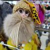 Llavero Colgante de Muñeca de Peluche Linda con Ojos Grandes de Piel de Zorro Real Colgante de Mochila de Alto Valor Regalo de Muñeca