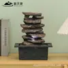 Elemento de Agua con Rocalla Creativa para la Riqueza, Fuente de Agua Circulante, Pequeña Fuente para Sala de Estar, Decoración de Escritorio de Oficina, Adorno Atractor de Riqueza