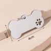 Colar transfronteiriço europeu e americano aço inoxidável dog tag titânio aço militar tag pingente metal pet listagem no estoque de fornecimento