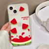 Funda para teléfono móvil Apple 16PROMAX con diseño de sandía de verano, compatible con iPhone 15, carcasa blanda esmerilada de 14 pulgadas y 13 pulgadas, diseño creativo de nicho de 12 pulgadas.