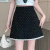 Falda de lunares para mujer, nueva colección primavera/verano 2026, falda corta de encaje, falda de línea A, tiro alto, falda ajustada