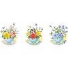 Nueva maceta de flores frescas pastorales LD93045 Taza sala de estar dormitorio porche decoración del hogar pegatinas de pared autoadhesivas al por mayor