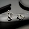 Aretes de Cruz Retro para Hombre, Nicho de Moda, de Alta Gama, Aretes de Diseño Versátil para Mujer, Joyería Hip-Hop de Lujo Ligero al por Mayor